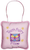 Blue Butterfly Tooth Fairy Pillow